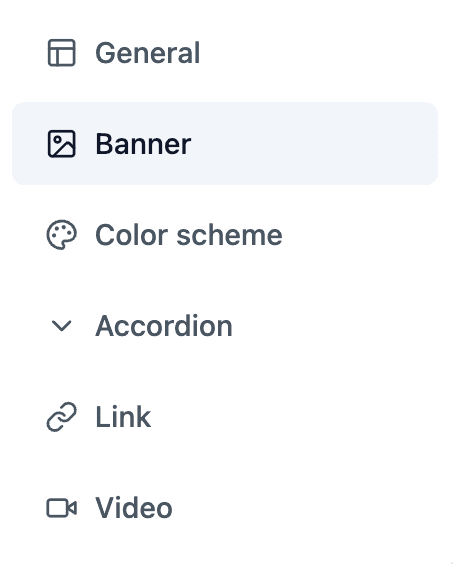 Marketing assets interface